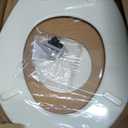 Bemis 500EC Durable Wood Toilet Seat with Easy Clean Hinges, Made in USA, Round, Biscuit