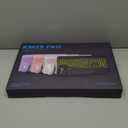 Wireless Keyboard and Mouse Combo,SABLUTE KM25Pro Rechargeable Backlit Ergonomic Keyboard with 4000mAh Battery, Wrist Rest and Phone Holder, Quiet for PC/Mac/Laptop/Windows/Chrome OS (Black)