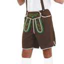 fun shack Mens Lederhosen Oktoberfest Costume, German Outfit for Men, Traditional Oktoberfest Attire, Festive Wear (Large)