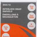 SouthBend Black/Strong/Durable Interlock Snap Swivel