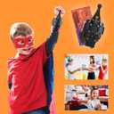HNCSFW Spider Silk Launcher for Kids,Web Shooters- USB Type c Charging, Launch Distance 8ft - Can Grab Small Objects-Variety of Play Modes (Black) Kids Edition