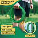 Non-Expanding Garden Hose 100ft, Flexible Weather-resistance Water Hose with 3/4" Solid Leakproof Connector, Knot-free & Anti-cracking & Durable Garden Hoses for Outdoor Watering Cleaning