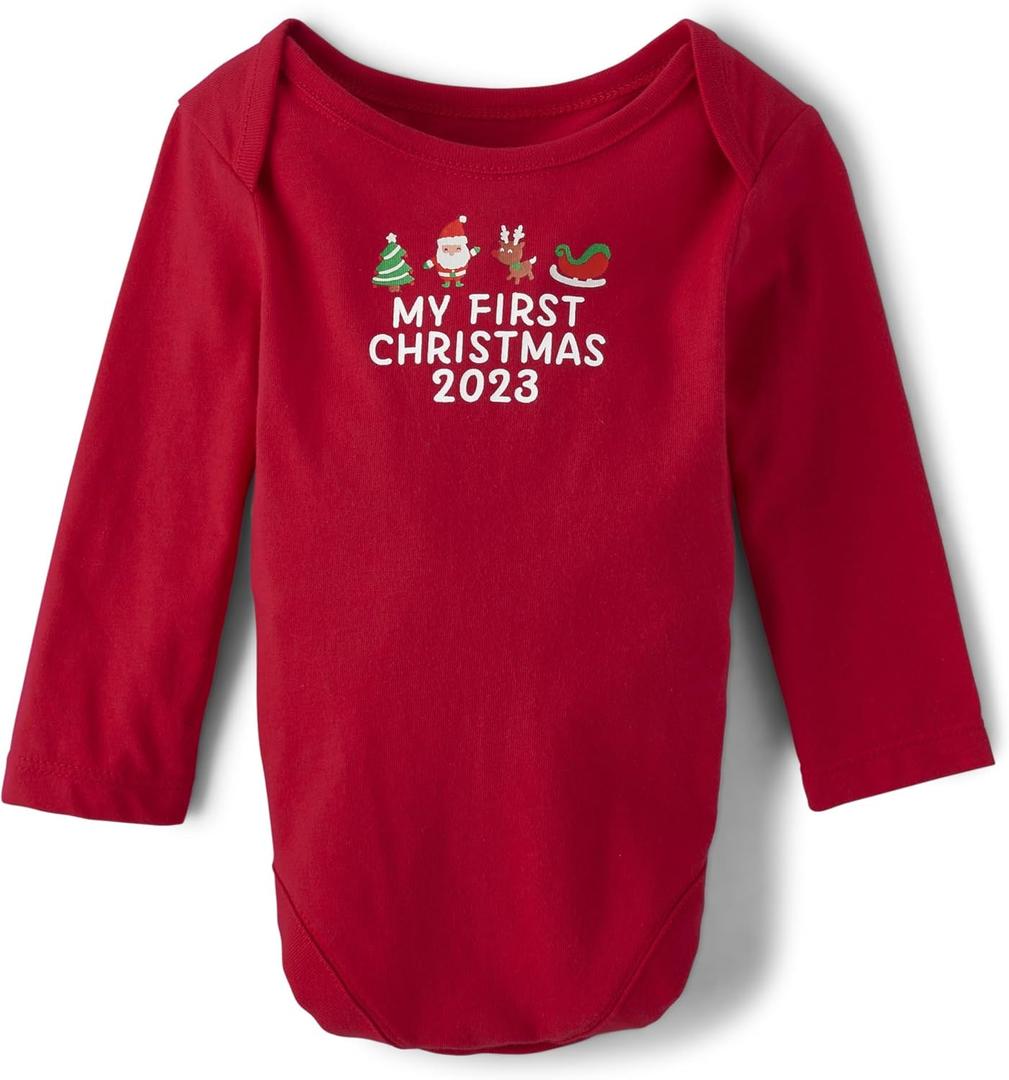 The Children's Place Baby and Newborn Long Sleeve Graphic Bodysuits (3-6 Months)