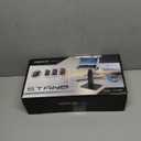 AboveTEK Anti-Theft iPad Kiosk Stand, 360 Rotation & Adj. Height 8.3"13.4", Heavy-Duty Steel & Aluminum, Fits 9.7"-13" Tablets, Security Retail POS Tablet Stand for Business & Commercial Use (Black)