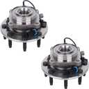 PAROD 515098 Front Wheel Hub Bearing Assembly Compatible with 2007-2009 Chevy Silverado 2500/3500/2500HD, GMC Sierra 3500/2500HD, 2008-2009 Hummer H2 8 Lugs W/ABS (Set of 2)