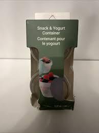 Snack & Yogurt Container 4.37 Oz 2 Pack