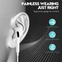 2 Pack Headphones for iPhone with Microphone and Volume Control - Earbuds for Music and Phone Calls, Compatible with iPhone 7/8/X/Xs/XR/se/11/12/13/14/Pro/Pro Max, Support All iOS System