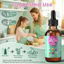 Zeolite Detox for Kids and Adults, Herbal Detox with 800mg DHA, 500mg Inulin, Probiotics & Vitamin B12, D3, C, B6, Cilantro Extract Cleanse to Support Brain, Immune, Gut, Energy, Berry Flavor, 60ML