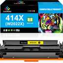 LeciRoba 414X W2022X Replacement for HP 414X W2022X 414A W2022A Yellow High-Yield Toner Cartridge for HP M454 M454dw M454dn MFP M479 M479fdw M479fdn M479dw Enterprise M455dn M480f Printer (1-Pack)
