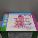 Pink Villa Playset for Girls Ages 3-7, 4-Story 10-Room House with 2 Dolls, Furniture & Accessories, Pretend Play Toddler Toy, Birthday Gifts for Kids 3-8