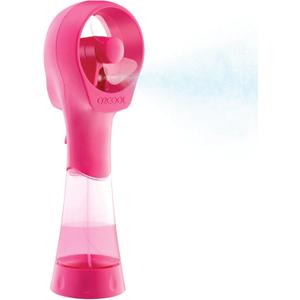 O2COOL Elite Battery Powered Handheld Water Misting Fans (Raspberry) (1 Pack)