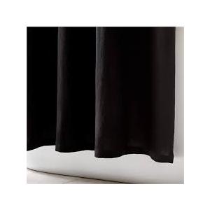 Curtains Shower Black 42x62 Inch Pack of 2