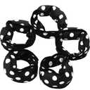 Bememo 40 Pieces Soft Curlers Hair Rollers Overnight Heatless Pillow Rollers for Hair Satin Sponge Curlers to Sleep in No Heat for Long Short Styling Tools(Black)