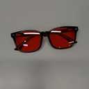 TIJN Sleep Glasses with Blue Green Light Blocking, Red Light Lens for Computer Gaming, Screen Fatigue & UV Protection