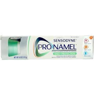 Sensodyne Pronamel Daily Protection Enamel Toothpaste for Sensitive Teeth and Cavity Protection, Mint Essence - 4 oz 2 pcs