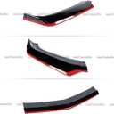 Front Lip Fits 2016-2024 Camaro LT LS RS SS, Red Line Style, Gloss Black