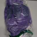 47 Inches Long Purple Braided Hair Anime Costume Wig  High Temperature Heat Resistant Silk Fiber  Natural Looking Cosplay Wig for Halloween Party, Cosplay (Purple, Adult Size)