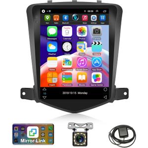 Android 13 Car Stereo Radio for Chevrolet Cruze J300 2009-2014, Rimoody 9.7 inch Touch Screen for Chevy Cruze Navigation System with GPS WiFi Mirror Link Bluetooth FM/RDS SWC + Backup Camera