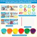 Ceiba Tree End of School Year Student Summer Gifts from Teacher Playdough Last Day of School Gifts for Kids Students Bulk 24 Boxes Air Dry Clay Play Modeling Dough 24 Cutters Molds 24 Cards 24 Bags
