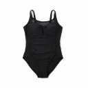 One Piece Swimsuit Ruffled Teen Girl  Black 18W
