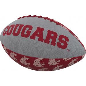 Logo Brands 238-93Mr-3: Wa State Repeating Mini-Size Rubber Football