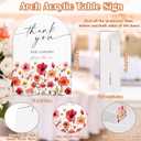 2 x Acrylic Wedding Signs Thank You for Coming Please Take One Sign, 6x8" Arch Acrylic Table Decor, Love Is In Bloom & Baby In Bloom Decorations for Baby Shower Bridal Shower Engagement Party