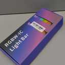 BASON LIGHTING Smart Light Bars, RGB-ICW Smart Led Lights with Music Sync, Bluetooth RGB Desk Light, Gaming Lights for PC, TV, Mood Lighting, USB Powered for Room Decoration.