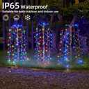 Outdoor Solar Garden Lights, 300 LED Multicolor Fairy Lights, Waterproof Outdoor Decoration, 23.6 Inch Willow Tree Lights for Garden, Patio, Path, Party, Christmas. (Muiticolor)