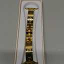 Missair Compatible with Apple Watch Band 38mm 40mm 41mm 42mm 44mm 45mm 46mm 49mm, Stainless Steel Metal Strap Women Dressy Bracelet Wristband for iWatch Series 11 10 9 8 7 6 5 4 3 2 1 SE Ultra (Cartier Gold)