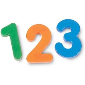 Learning Resources Jumbo Magnetic Numbers, Whiteboard Classroom Accessories, Number Recognition, Counting Skills, Set 36, Ages 3+
