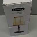 3000 mah Battery lamp,5W LED Small Touch Lamps,3 Color Temperature Dimmable Rechargeable Lamp,Cordless Lamp for Kitchen,Mini Lamps for Small Spaces (Chrome) (Chrome-9.8 inch-1pack)