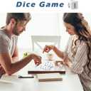 Full Alphabet Crossword Dice Game, Word Game, 15 Large Lettered Dice, Word Dice Game for Family Games, Travel & On-The-Go Fun