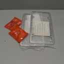 Ohuhu License Plate Frames, 2 Pcs 4 Holes Slim Stainless Steel Polish Mirror License Plate Frame + Chrome Screw Caps (Silver)