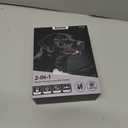 Delupet 2-in-1 Dog Bark & Shock Collar  4500FT Dog Training Collar with Remote, 3 Training Modes & LED Light, IPX8 Waterproof E Collars with Anti-Barking for Small Medium Large Dog (Titanium)