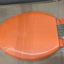 Toilet Seat, Slow Close, Soft Touch, Ultra-Smooth Matte Finish (No Orange-Peel Texture), Premium Moulded Wood, Quick Release, PIKLiDS (Orange, Elongated)
