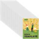 25 Pcs 8.5 x 11 Inch Clear Rigid Print Protectors, Hard Plastic Document Holders and Top Loaders for Photos, Prints, Menu Covers and Birth Certificate