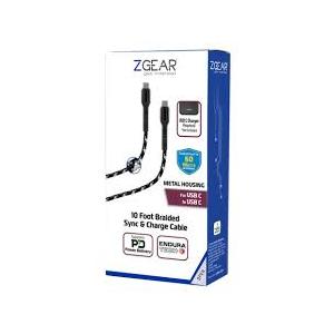 Zgear 10ft Braided Charger Cable
