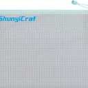 blueThick mesh Zipper Bag, Large Capacity Storage,ransparent A4 Waterproof Document,Test Paper Office Storage Archive,Receipt Bag PVC Material,Study Textbook Storage