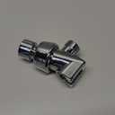 Shower Arm Diverter with Handshower Mount, G1/2 Brass Shower Diverter Valve Bathroom Universal Shower System Replacement for Handheld Shower and Fixed Shower Head(Polished Chrome)