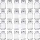 Sesyomr U Pack 2oz Mason Jar with Silver Lid for Honey Jam Spice Pack of 22 Sets 