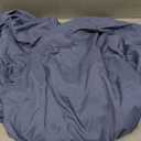 Design Den Fitted Sheet Queen, Soft 100% Cotton Sateen, Deep Pocket, Durable All-Around Elastic, Head/Foot Side Indicators, Queen Fitted Sheet Cotton (Blue Hydrangea)