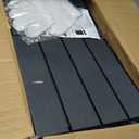 48 Pack Plastic Interlocking Deck Tiles, 10"x10" Patio Flooring Waterproof Outdoor Indoor Flooring Deck Tiles All Weather Use, Patio Floor Decking Tiles for Porch Poolside Balcony Backyard, Dark Grey