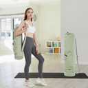 sportsnew Yoga Mat Bag with Water Bottle Pocket and Bottom Wet Pocket, Exercise Yoga Mat Carrier Multi-Functional Storage Bag, Patent pending