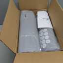 ProsourceFit Acupressure Mat and Pillow Set for Back/Neck Pain Relief and Muscle Relaxation (Large, Grey/White)