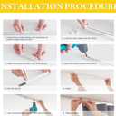 NICETOWN Door Curtain Include Self Adhesive Ceiling Wall Track, Thermal Insulated Sliding Curtain for Living Room, Small Window Covering for Kitchen Cabinet, 1 Panel, 25x40 inch, Grey