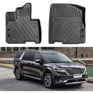 Custom for 2022-2025 2026 Kia Carnival Front Floor Mats All Weather TPE Accessories (Fits All Models) (Front Floor Mats 2 Pcs)