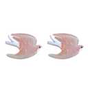 Tiny Swallow Hair Clips,Novelty Acetate Hair Clip,Small Claw Clips for Women,Pack of 2,Pink