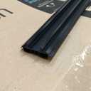 36" Kerf Slide-in Double Bulb Seal Weatherstrip Door Bottom Durable Seal for Energy Efficiency & Draft Protection (Black)