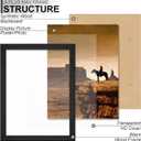 A PLUS MAX 14x22 Picture Frame Black Light Weight Wall Mount