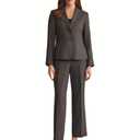 Le Suit Crosshatch Two Button Jacket with Inset Waist & Trouser Grey Multi, 2P